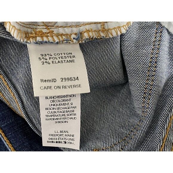 LL Bean Favorite Fit Boot Cut Jeans Sz 28 - Picture 6 of 7
